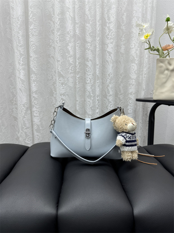 Modna retro sedlasta torba s lancem, kompaktna kvadratna crossbody torba s kopčom zaključavanja
