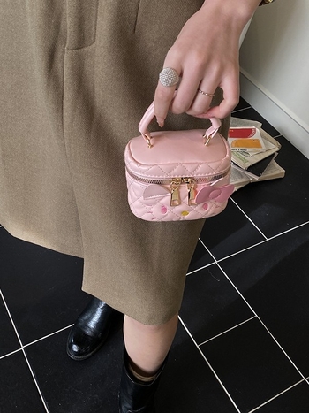 Dječja torba s preslatkom karikaturnim mačkom i mašnicom, kutijastog stila, mala crossbody torba, torbica za ruž i novčiće