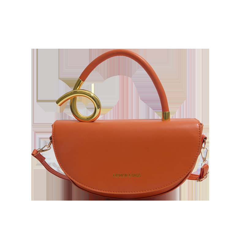 Stilna sedlastog oblika torbica s premium teksturom, univerzalna za nošenje na rame i crossbody, za posao i svakodnevnu uporabu