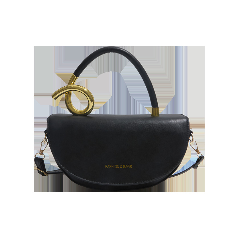 Stilna sedlastog oblika torbica s premium teksturom, univerzalna za nošenje na rame i crossbody, za posao i svakodnevnu uporabu