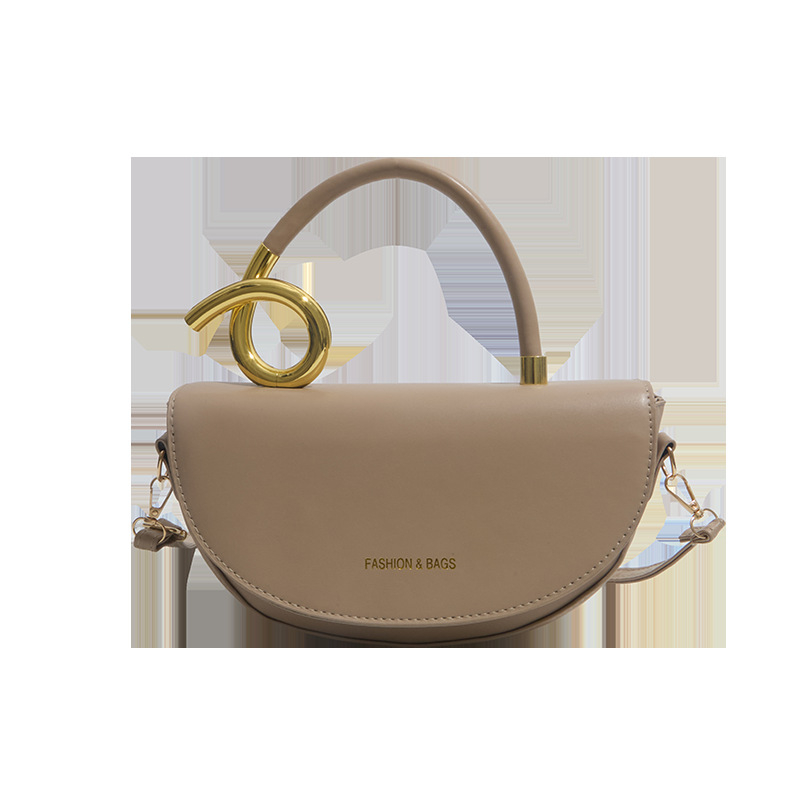 Stilna sedlastog oblika torbica s premium teksturom, univerzalna za nošenje na rame i crossbody, za posao i svakodnevnu uporabu