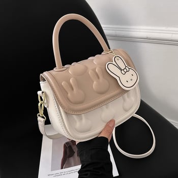 Ručno izrađena DIY torba od PU materijala, Saddle Bag stil, mala ovalna torba preko ramena, magnetsko zatvaranje, džep za telefon - poklon djevojci
