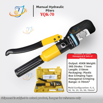 Clește hidraulic manual premium pentru crimpare cabluri, model YQK70120240300, cu fălci deschise