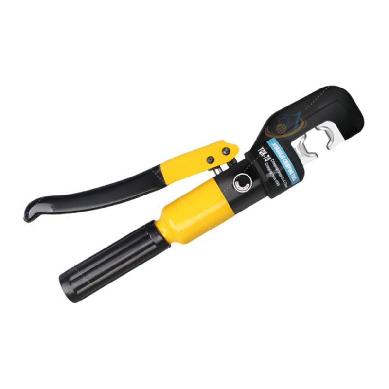 Clește hidraulic manual premium pentru crimpare cabluri, model YQK70120240300, cu fălci deschise