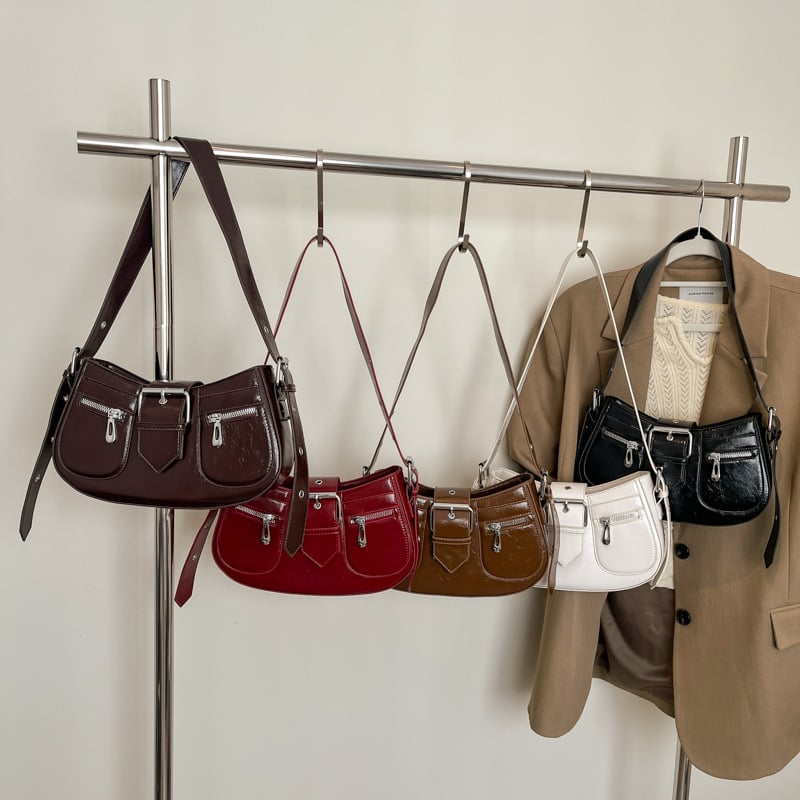 Torba tipa sedlo 2025, minimalistički retro stil, ženska torba pod pazuhom i crossbody
