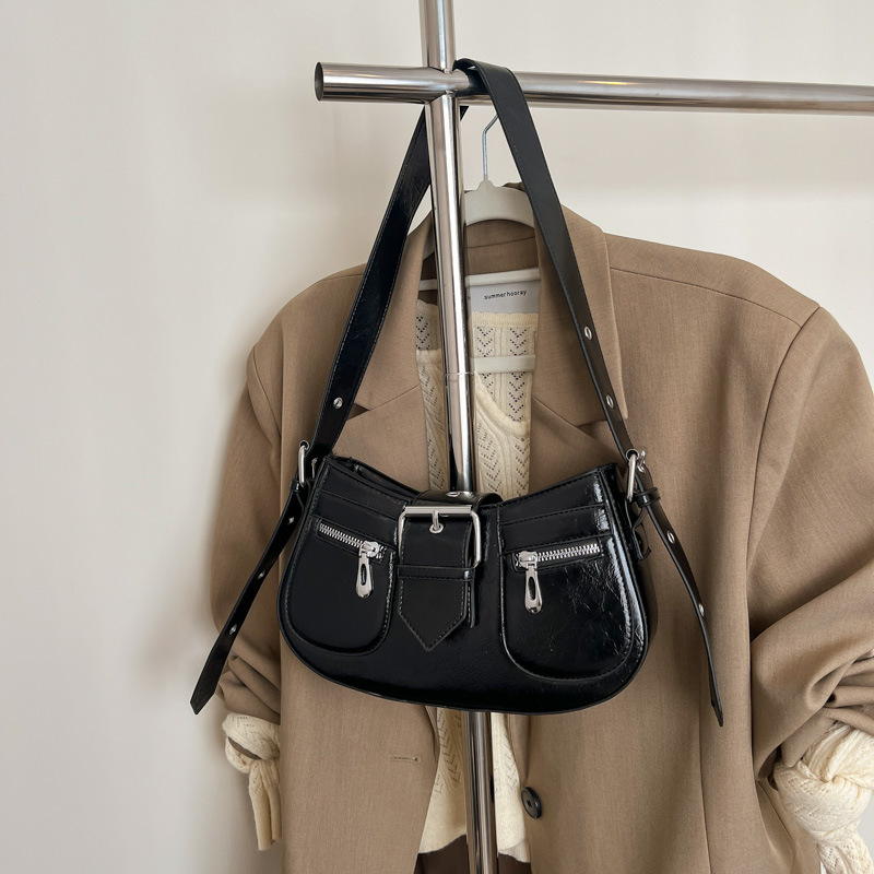 Torba tipa sedlo 2025, minimalistički retro stil, ženska torba pod pazuhom i crossbody