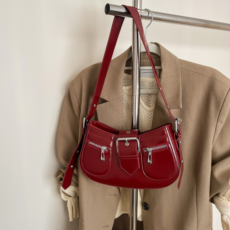 Torba tipa sedlo 2025, minimalistički retro stil, ženska torba pod pazuhom i crossbody