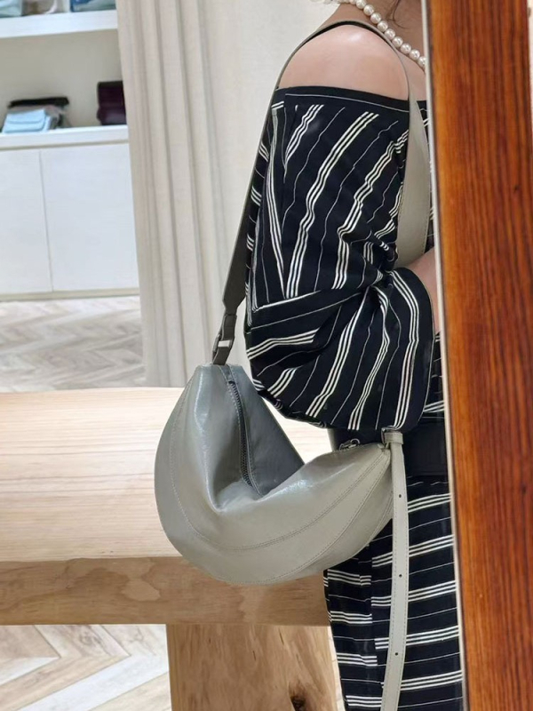 Torba od prave kože s oblikom sedla, retro trokutasti dizajn, crossbody torba preko ramena