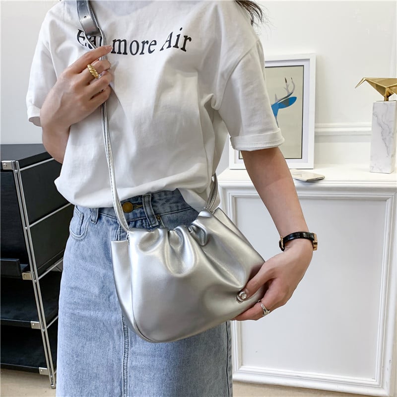 Mala PU torbica s vezicom, crossbody, dizajn oblaka, proljetno-ljetna