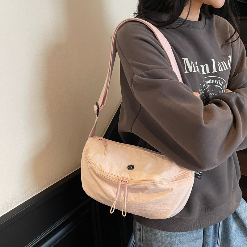 Lagana platnena crossbody torba velike kapacitete, stil sedlovog tipa, svakodnevna messenger torba za rame