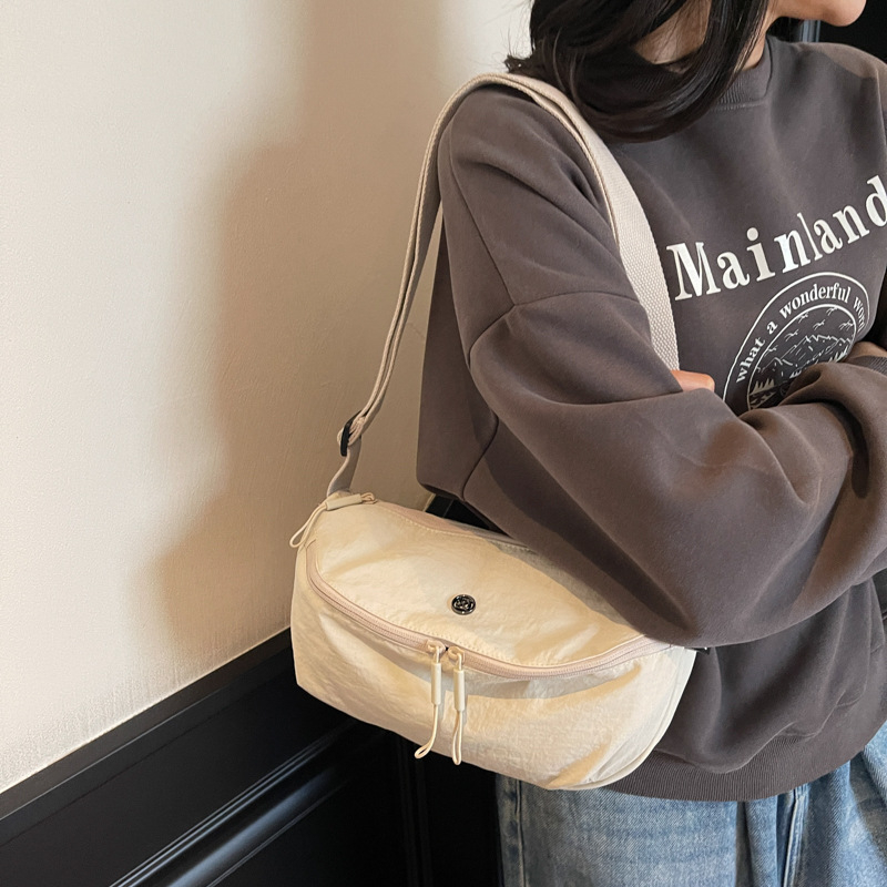 Lagana platnena crossbody torba velike kapacitete, stil sedlovog tipa, svakodnevna messenger torba za rame
