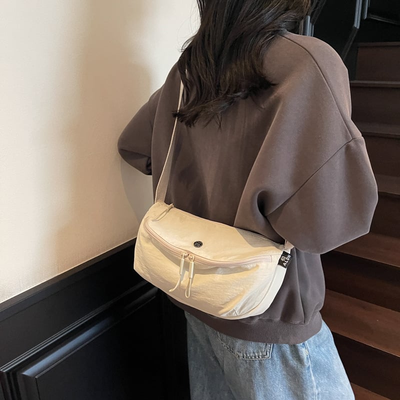 Lagana platnena crossbody torba velike kapacitete, stil sedlovog tipa, svakodnevna messenger torba za rame