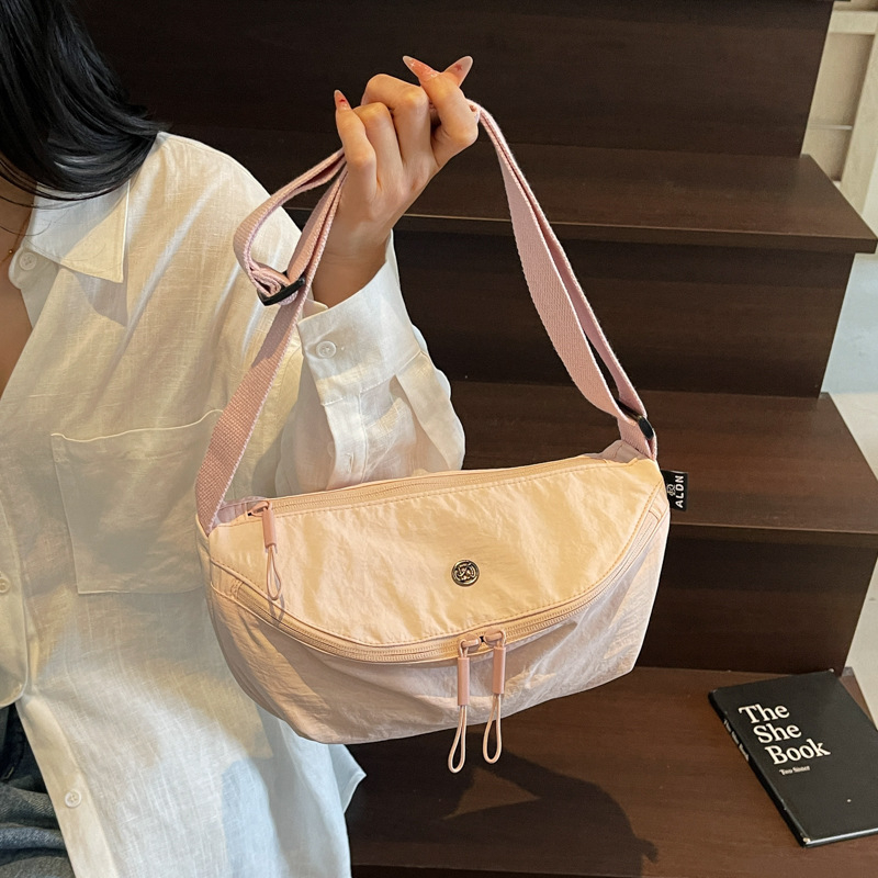 Lagana platnena crossbody torba velike kapacitete, stil sedlovog tipa, svakodnevna messenger torba za rame
