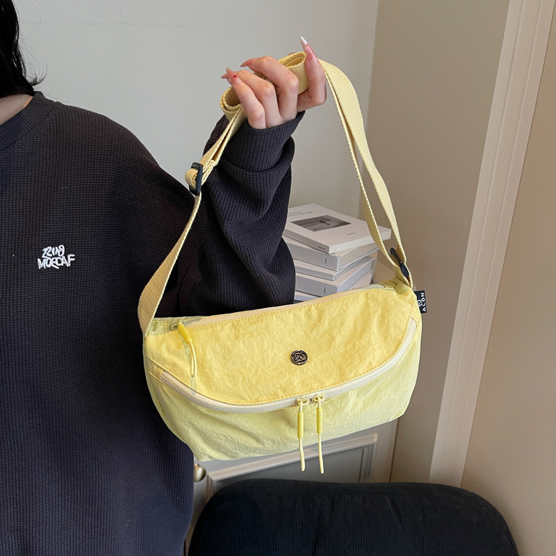 Lagana platnena crossbody torba velike kapacitete, stil sedlovog tipa, svakodnevna messenger torba za rame