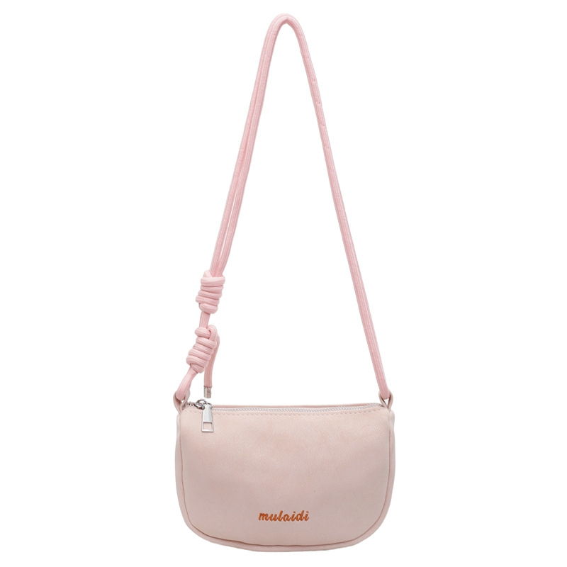 Ženska PU crossbody torba, oblik rog, mali kvadratić, vintage casual stil.