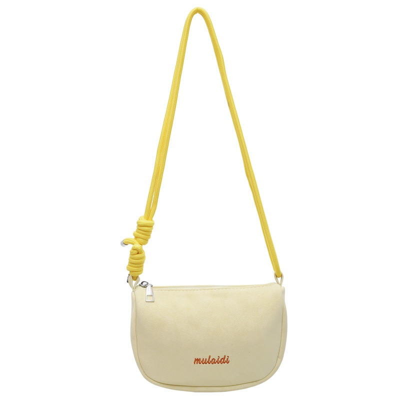 Ženska PU crossbody torba, oblik rog, mali kvadratić, vintage casual stil.