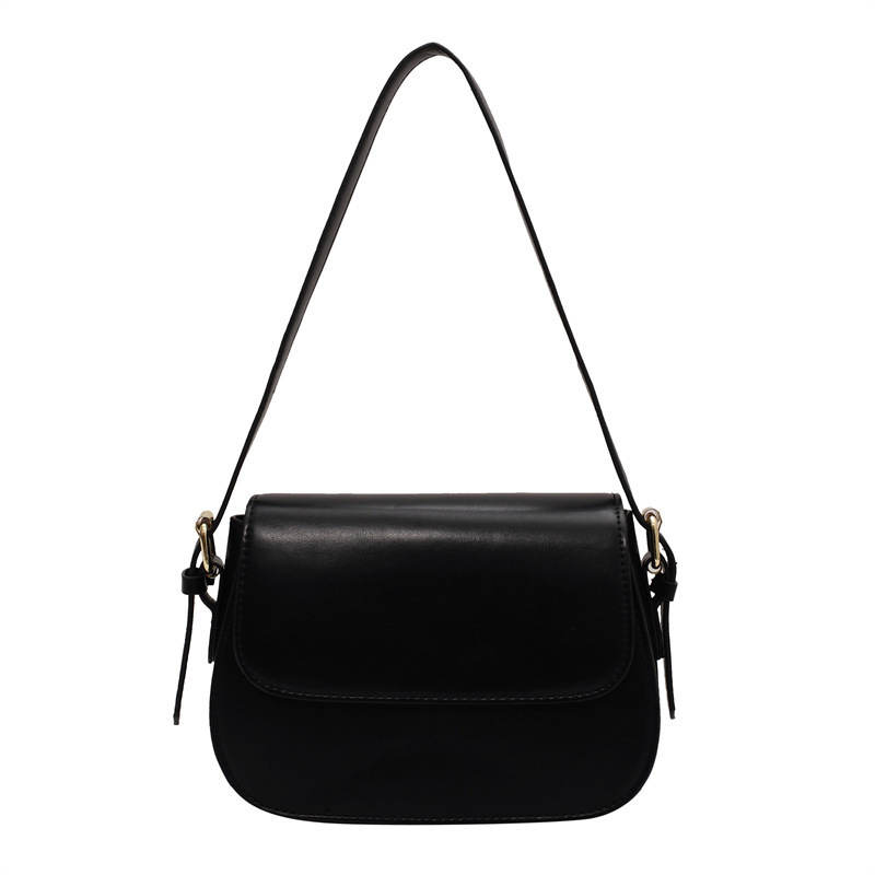 Prilagođena ženska torbica srednje veličine kvadratnog oblika, s teksturom visokog kvaliteta, jednobojna, elegantna i minimalistička, crossbody torba s jednim remenom