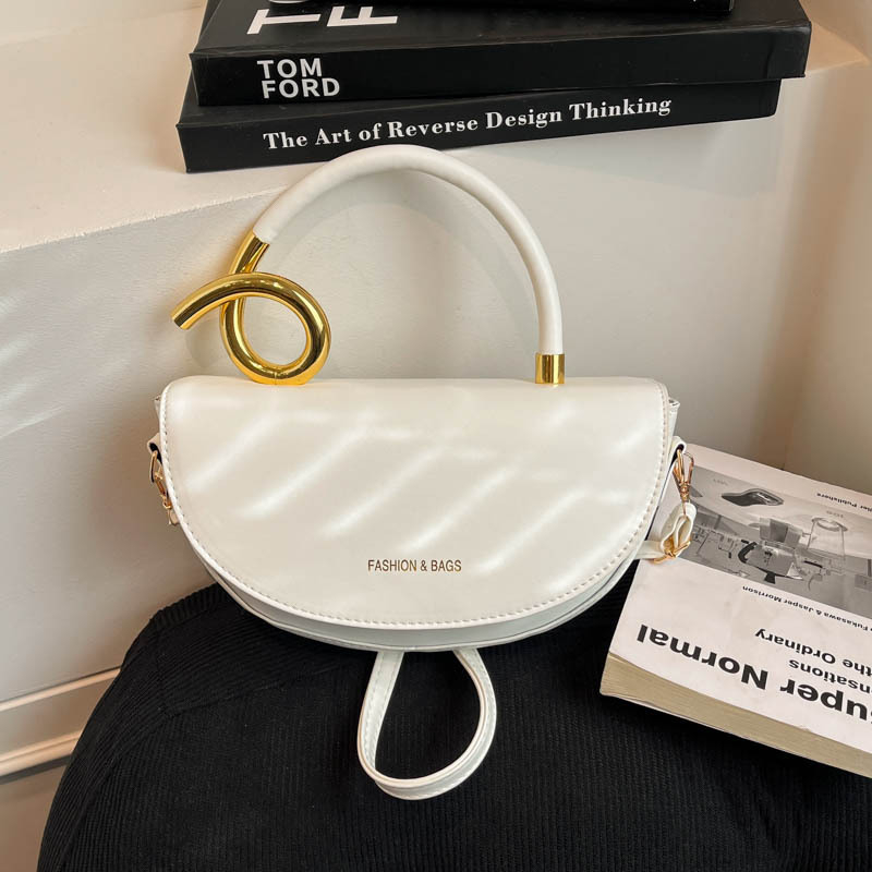 Ženska mini torbica u obliku sedla od sintetičke kože, crossbody/ramena, za svakodnevnu i poslovnu upotrebu
