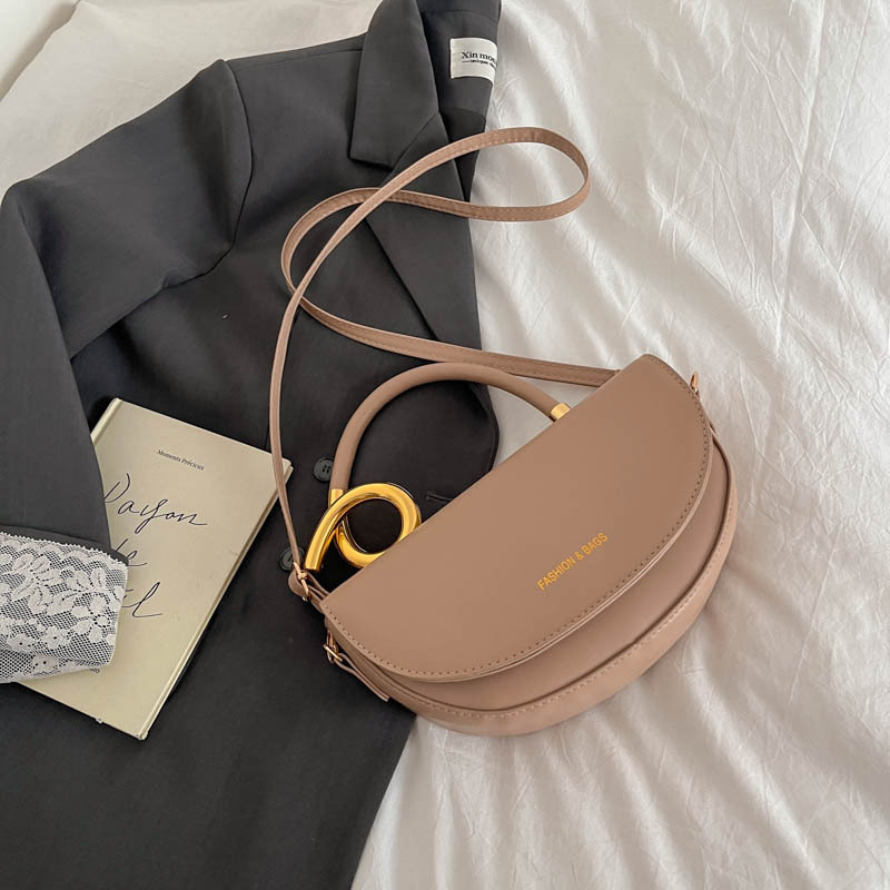 Ženska mini torbica u obliku sedla od sintetičke kože, crossbody/ramena, za svakodnevnu i poslovnu upotrebu