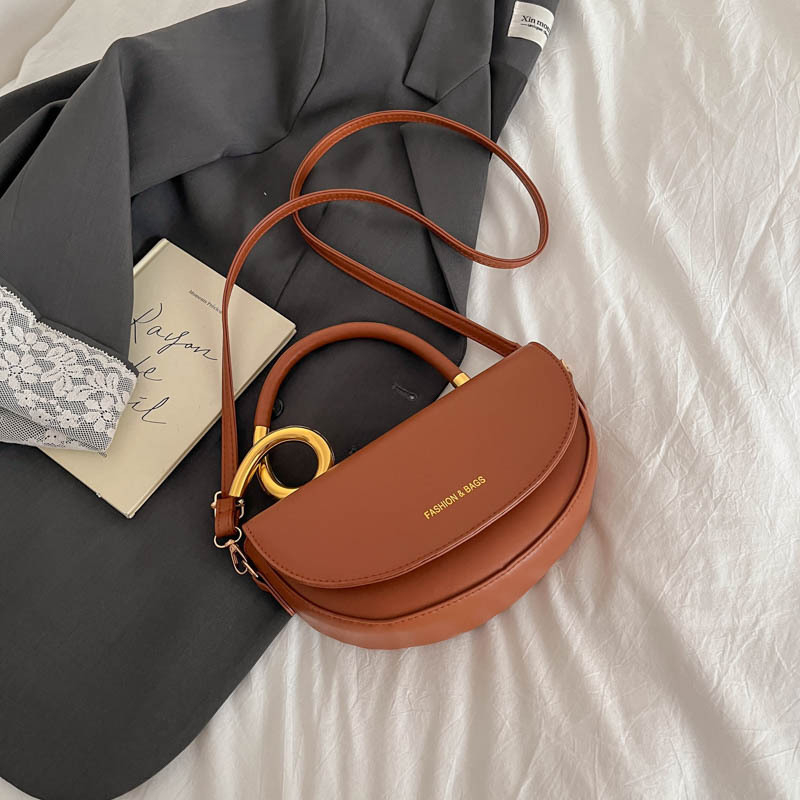 Ženska mini torbica u obliku sedla od sintetičke kože, crossbody/ramena, za svakodnevnu i poslovnu upotrebu