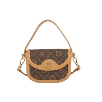 Ženska PU kožna torba s otiskom slova, mala crossbody torba, jesen-zima 2025