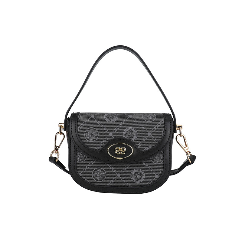 Ženska PU kožna torba s otiskom slova, mala crossbody torba, jesen-zima 2025