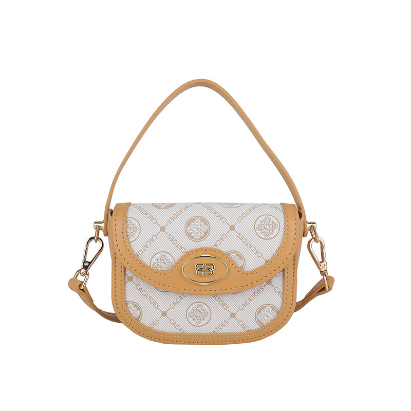 Ženska PU kožna torba s otiskom slova, mala crossbody torba, jesen-zima 2025