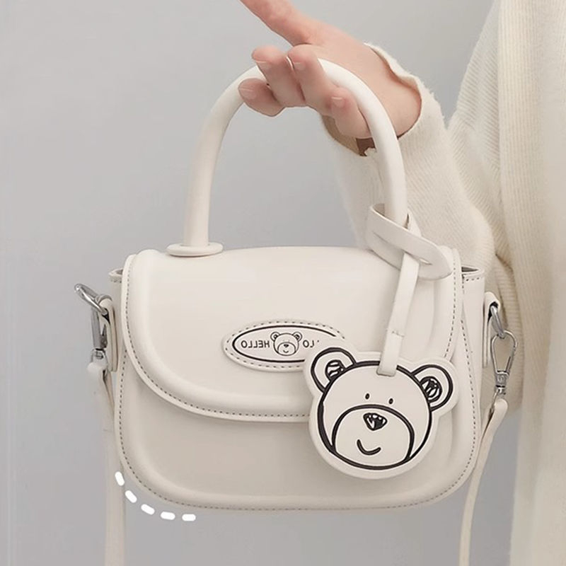 DIY set za izradu torbe s preslatkim medvjedićem, crossbody torba u stilu sedla