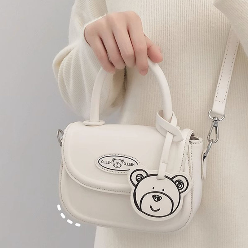 DIY set za izradu torbe s preslatkim medvjedićem, crossbody torba u stilu sedla