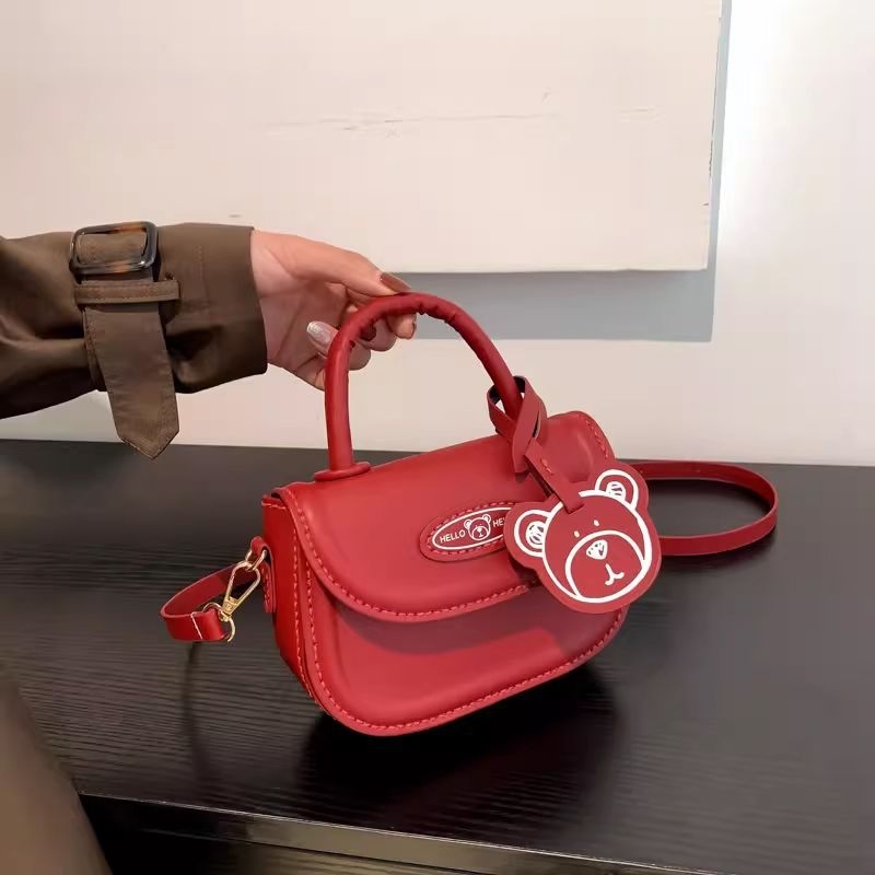 DIY set za izradu torbe s preslatkim medvjedićem, crossbody torba u stilu sedla
