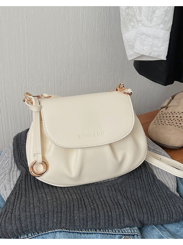 Ženska mala sedlovna torbica, crossbody, PU koža s teksturom oblaka, 2026 model