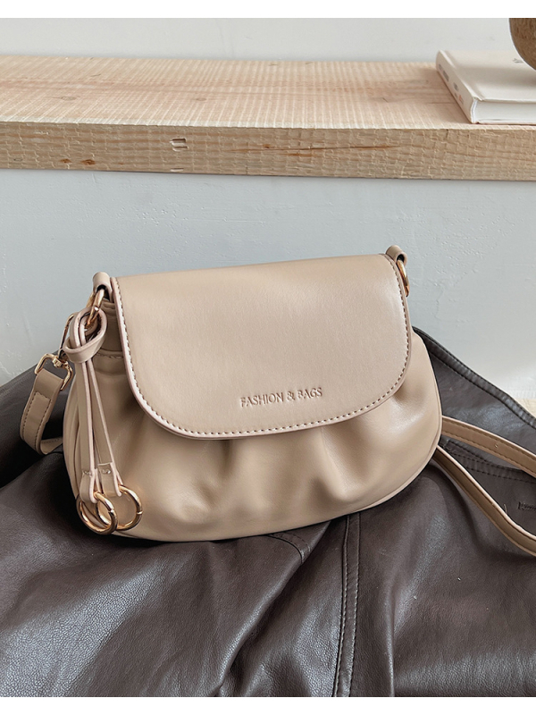 Ženska mala sedlovna torbica, crossbody, PU koža s teksturom oblaka, 2026 model