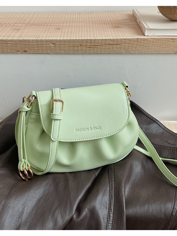 Ženska mala sedlovna torbica, crossbody, PU koža s teksturom oblaka, 2026 model