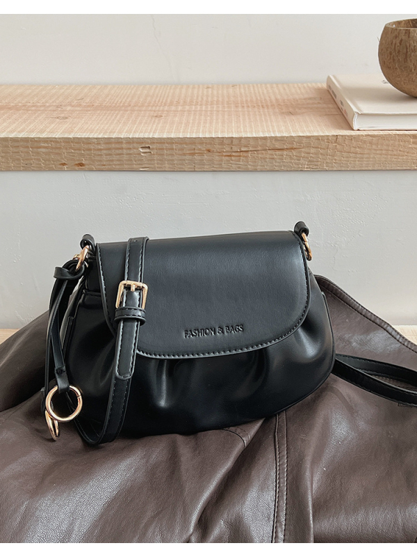 Ženska mala sedlovna torbica, crossbody, PU koža s teksturom oblaka, 2026 model