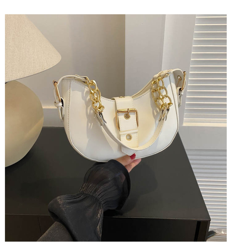 PU kožna torba tipa sedla s naramenicom, srednje veličine, jesen 2025