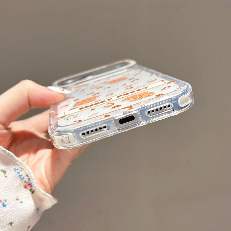 Maska za stražnji poklop za iPhone 13 i iPhone 14 Pro Max s leopard printom i motivima slončića i šteneta, originalni dizajn, kreativni stil, korejski stil, lagani luksuz, proziran