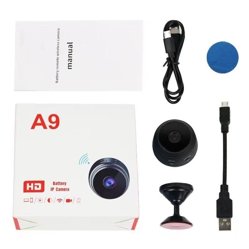 RSCAMTOM A9 Cameră HD Fără Fir cu Wi-Fi, Monitorizare la Distanță, 1080P Cameră de Rețea