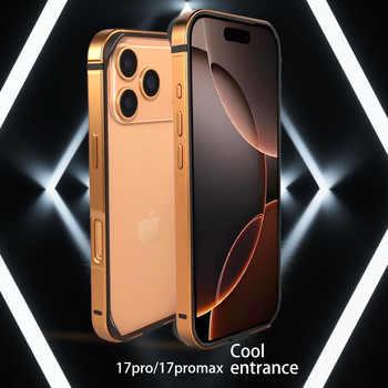Metalni zaštitni okvir za iPhone 17 Pro i 17 Pro Max – otporan na pad, protuklizan, otporan na otiske prstiju, kreativni dizajn
