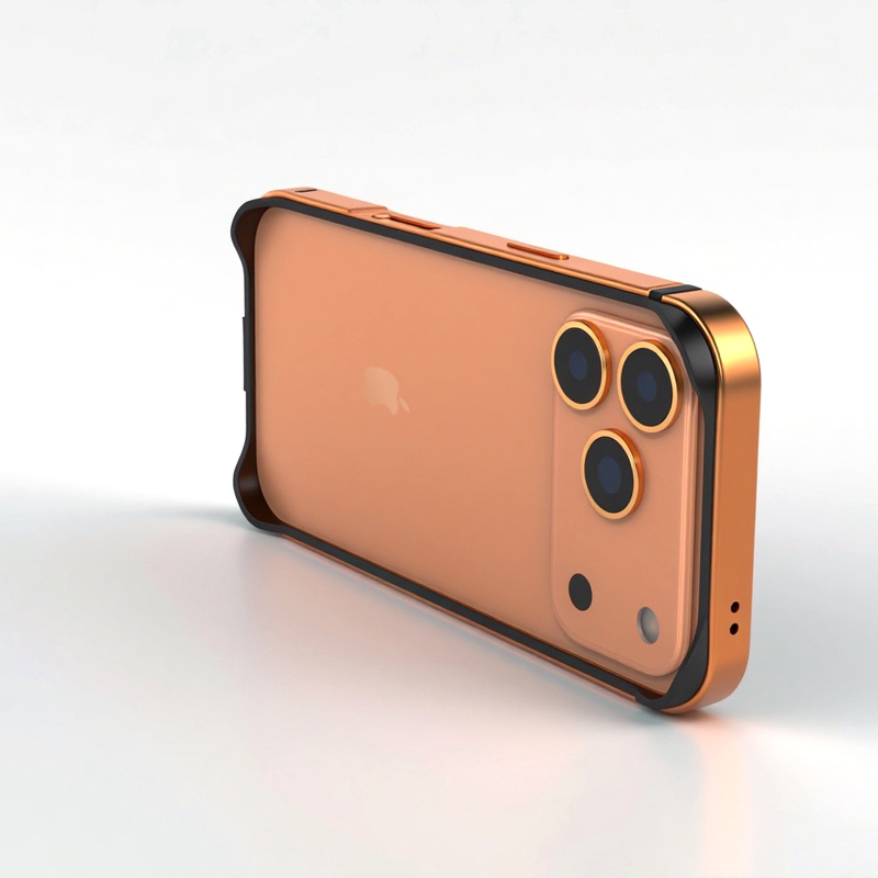 Metalni zaštitni okvir za iPhone 17 Pro i 17 Pro Max – otporan na pad, protuklizan, otporan na otiske prstiju, kreativni dizajn