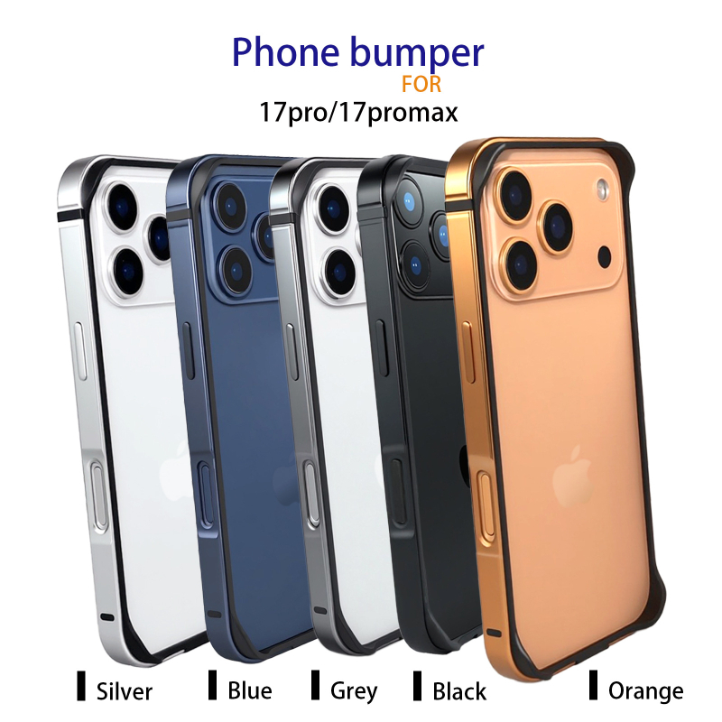 Metalni zaštitni okvir za iPhone 17 Pro i 17 Pro Max – otporan na pad, protuklizan, otporan na otiske prstiju, kreativni dizajn