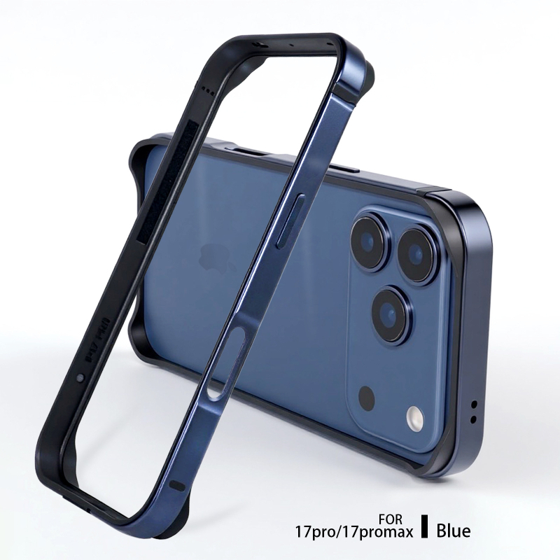 Metalni zaštitni okvir za iPhone 17 Pro i 17 Pro Max – otporan na pad, protuklizan, otporan na otiske prstiju, kreativni dizajn