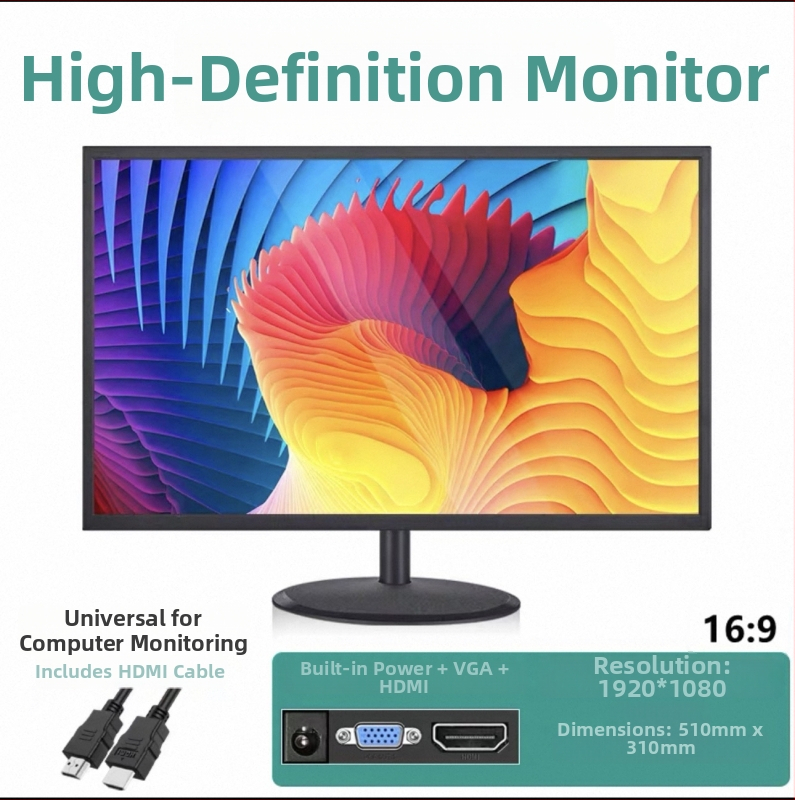 Gaming monitor 24 inča, 2K, 144 Hz, zakrivljeni LED zaslon za stolno računalo