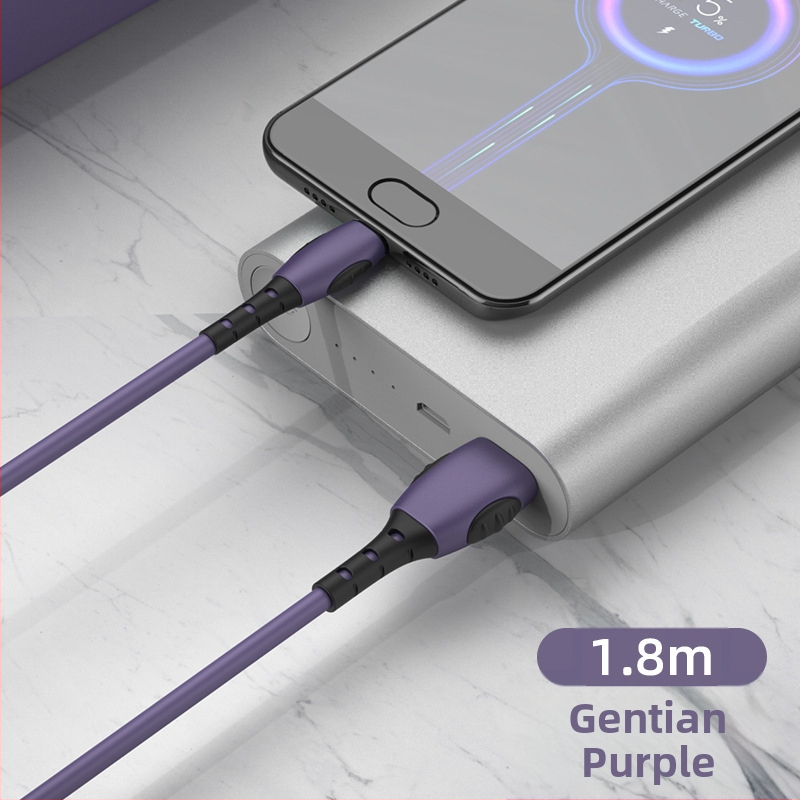 Kábel na nabíjanie z tekutého silikónu s konektormi Lightning, USB-C a Micro USB pre rýchle nabíjanie