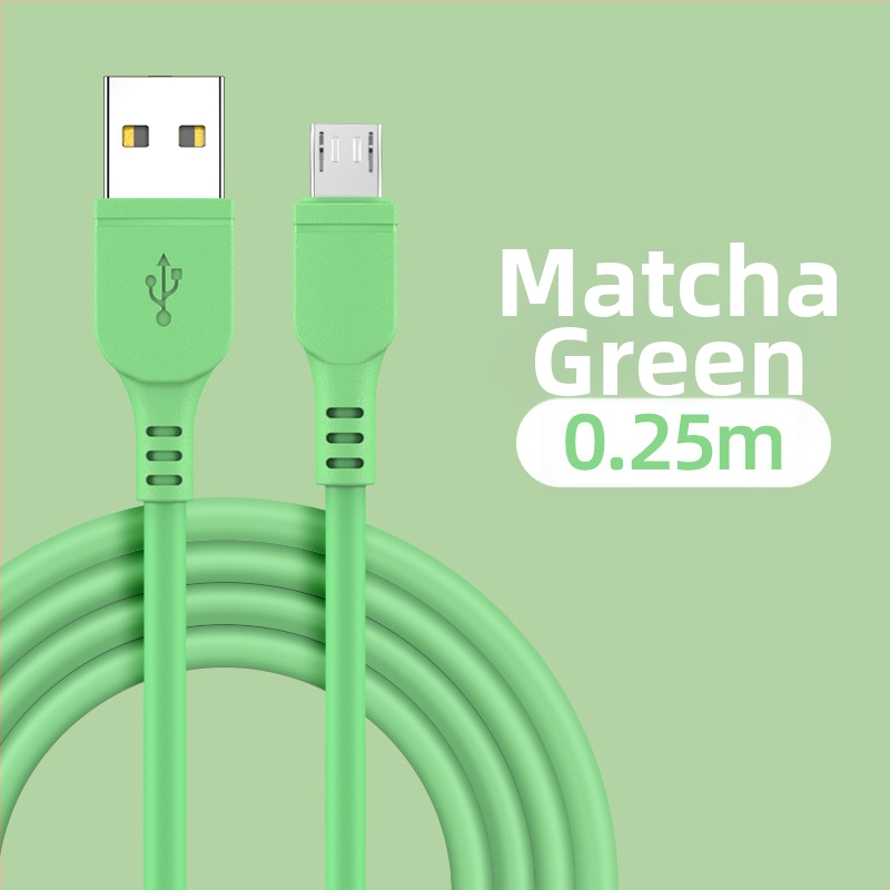 Kábel na nabíjanie z tekutého silikónu s konektormi Lightning, USB-C a Micro USB pre rýchle nabíjanie