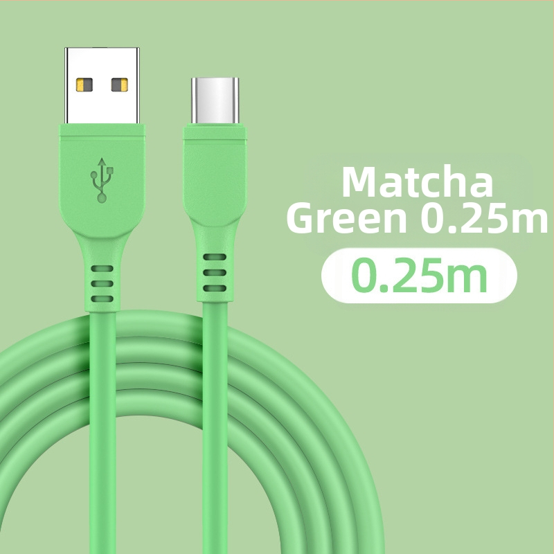 Kábel na nabíjanie z tekutého silikónu s konektormi Lightning, USB-C a Micro USB pre rýchle nabíjanie