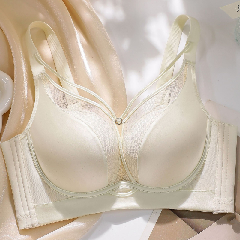 Bez žice seksi grudnjak za mali bust, podiže i skuplja bočne regije, 3/4 košarice, podesiva veličina