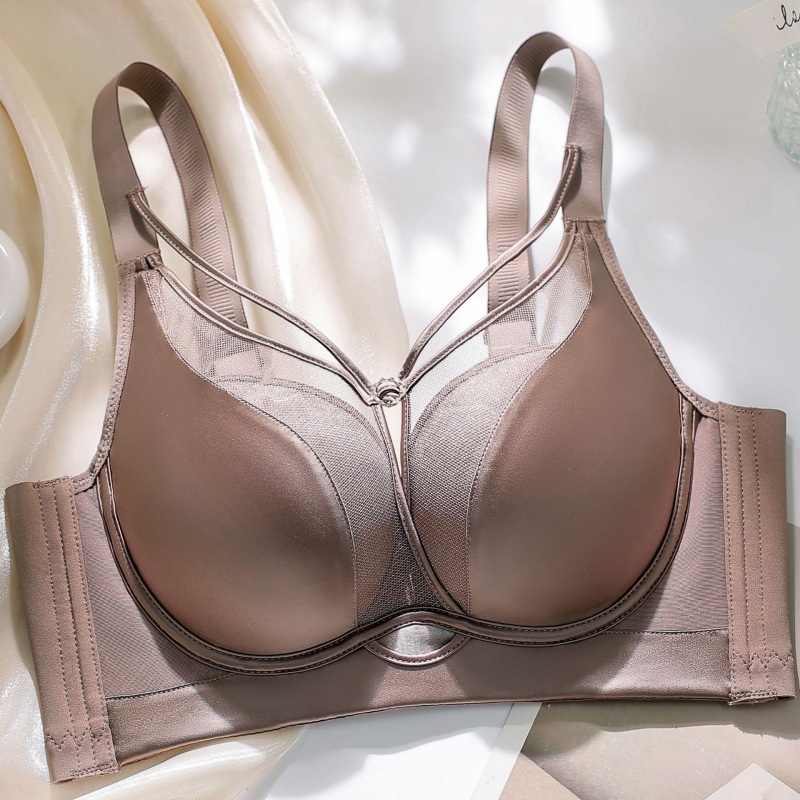 Bez žice seksi grudnjak za mali bust, podiže i skuplja bočne regije, 3/4 košarice, podesiva veličina