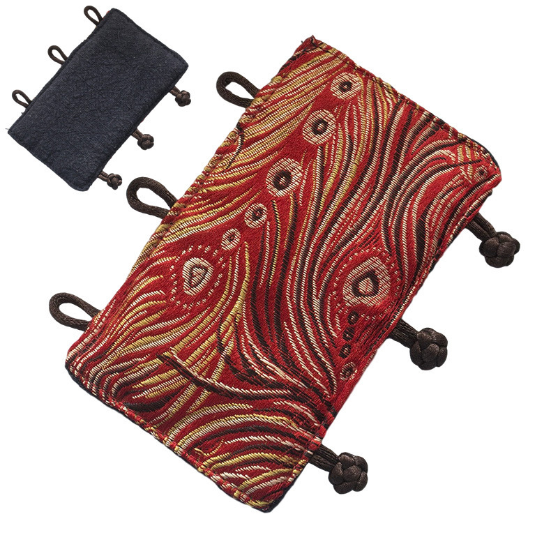 Husă de mâner pentru ceainic din fier, husă izolatoare din material textil pentru vase din cupru sau argint, accesorii pentru ceremonia ceaiului