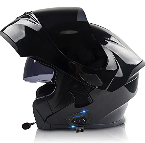 Virtue Bluetooth integralna kaciga za motor s dvostrukim vizirima, zimska i sve sezone, ABS