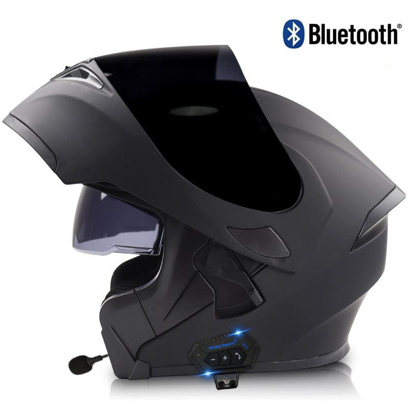 Virtue Bluetooth integralna kaciga za motor s dvostrukim vizirima, zimska i sve sezone, ABS